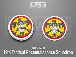 Kitsworld SAV Sticker - USAAF - 19th Tactical Reconnaissance Squadron 